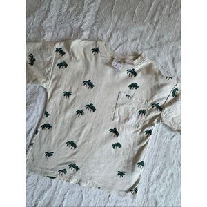 Zara Palm Trees Shirt Size 4 years
